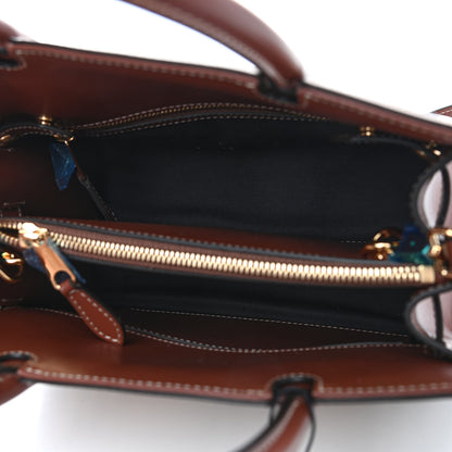 Burberry Calfskin Vintage Check Mini Two Handle Title Bag Archive Beige 5 of 8