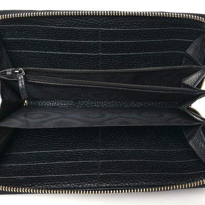 Gucci Pebbled Calfskin Soho Zip Around Wallet Black 5 of 8
