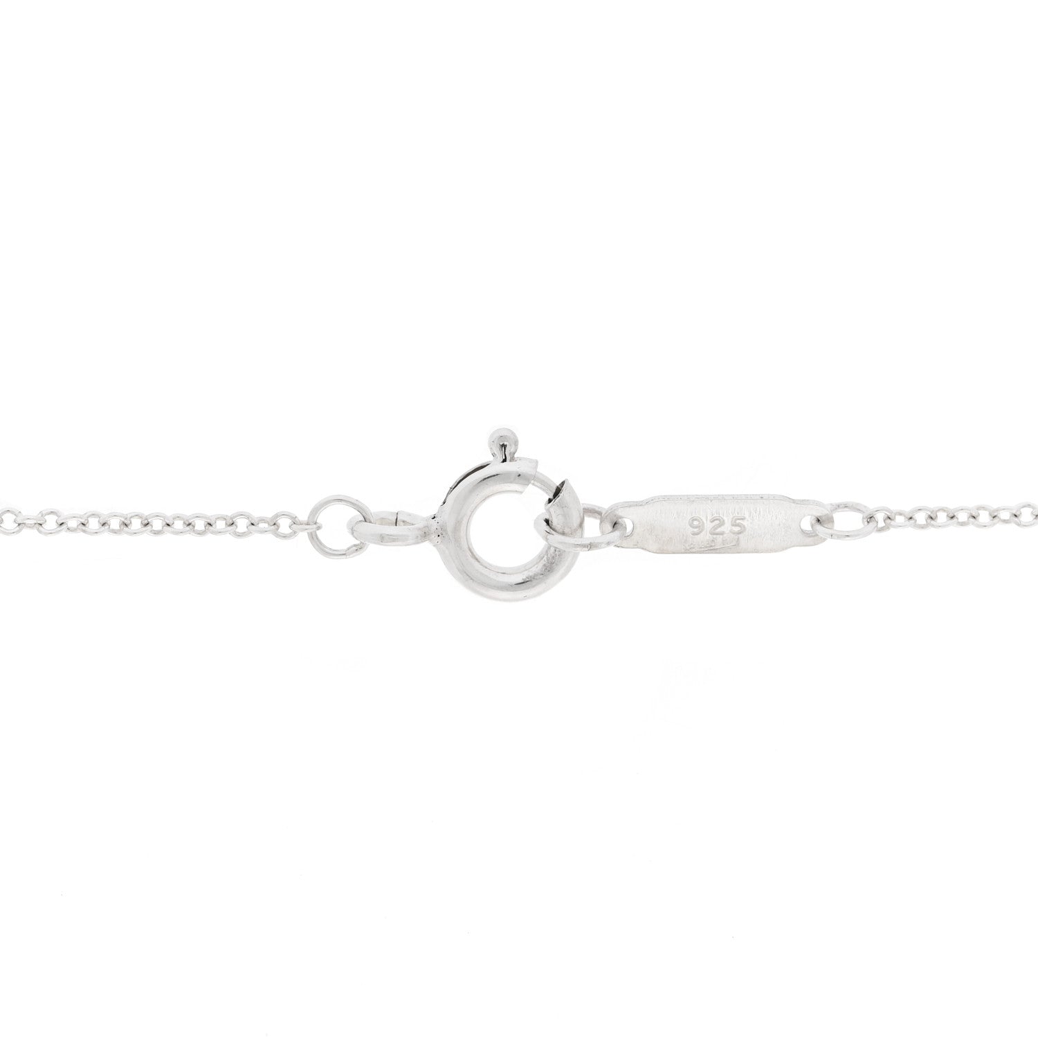 Tiffany Sterling Silver Crystal Star Pendant Necklace 3 of 4