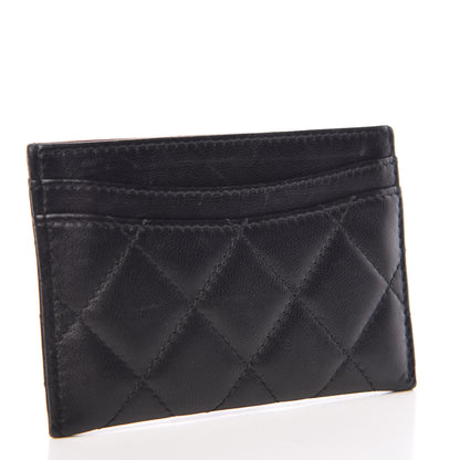 Chanel Lambskin Quilted Card Holder Black 3 of 9