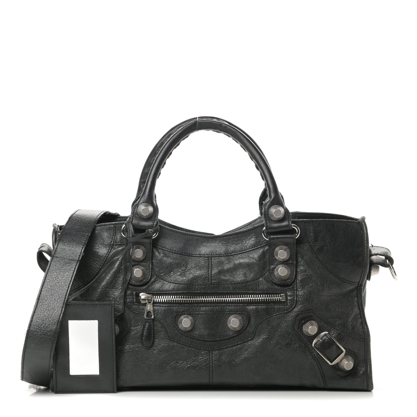 Agneau Giant 21 Silver Hardware Part Time Black