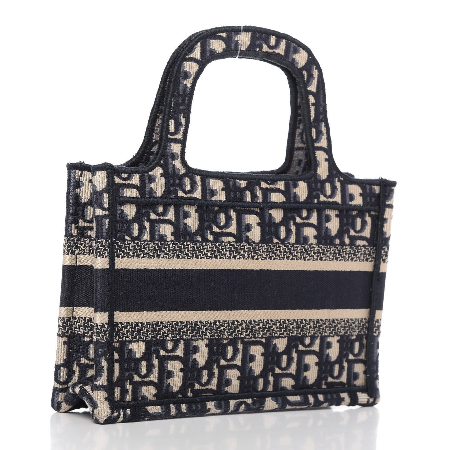 Oblique Mini Book Tote Blue Multicolor