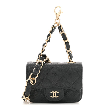 Chanel Caviar Quilted Mini Chain Belt Bag Black 1 of 11