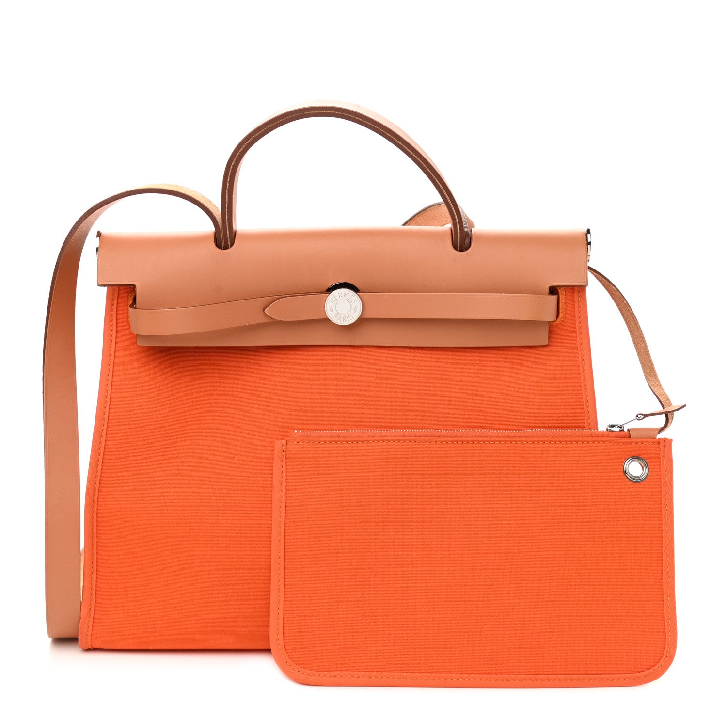 Hermes Toile Vache Hunter Herbag Zip 31 PM Orange 1 of 14