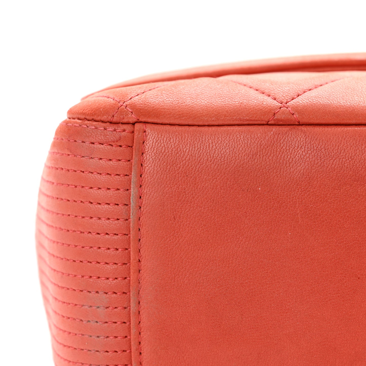 Lambskin Large Coco Rider Flap Coral