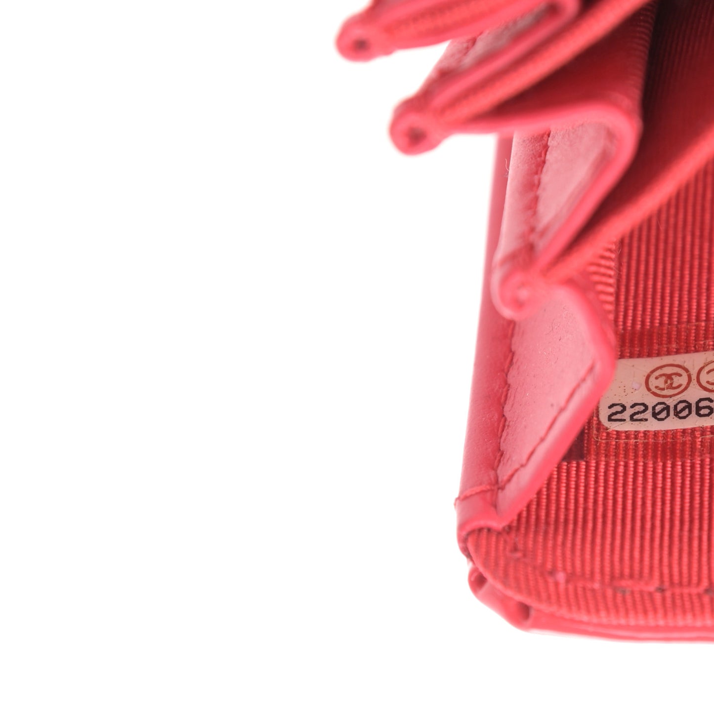 Patent Quilted Gusset Card Holder Coral