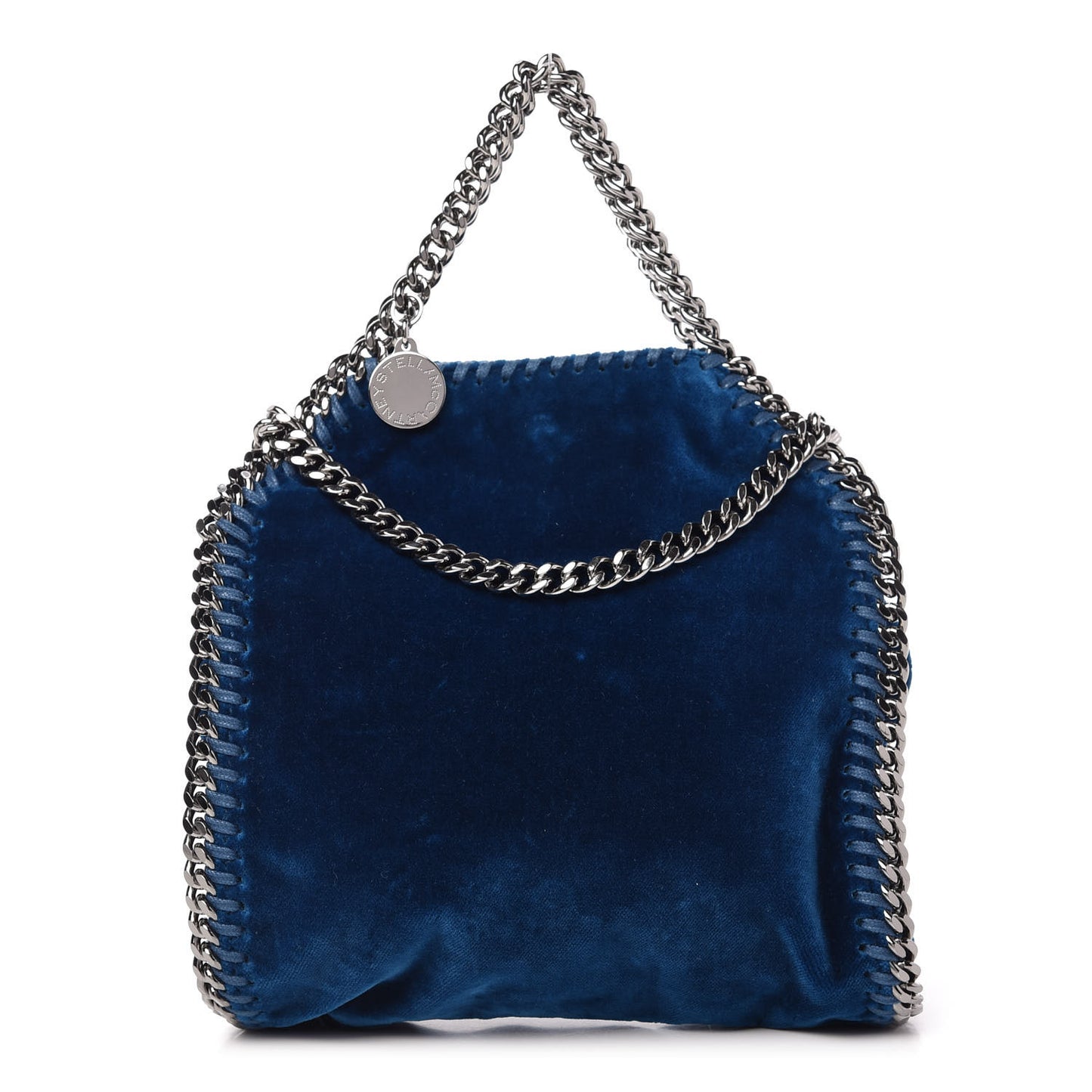 Velvet Tiny Falabella Tote Blue