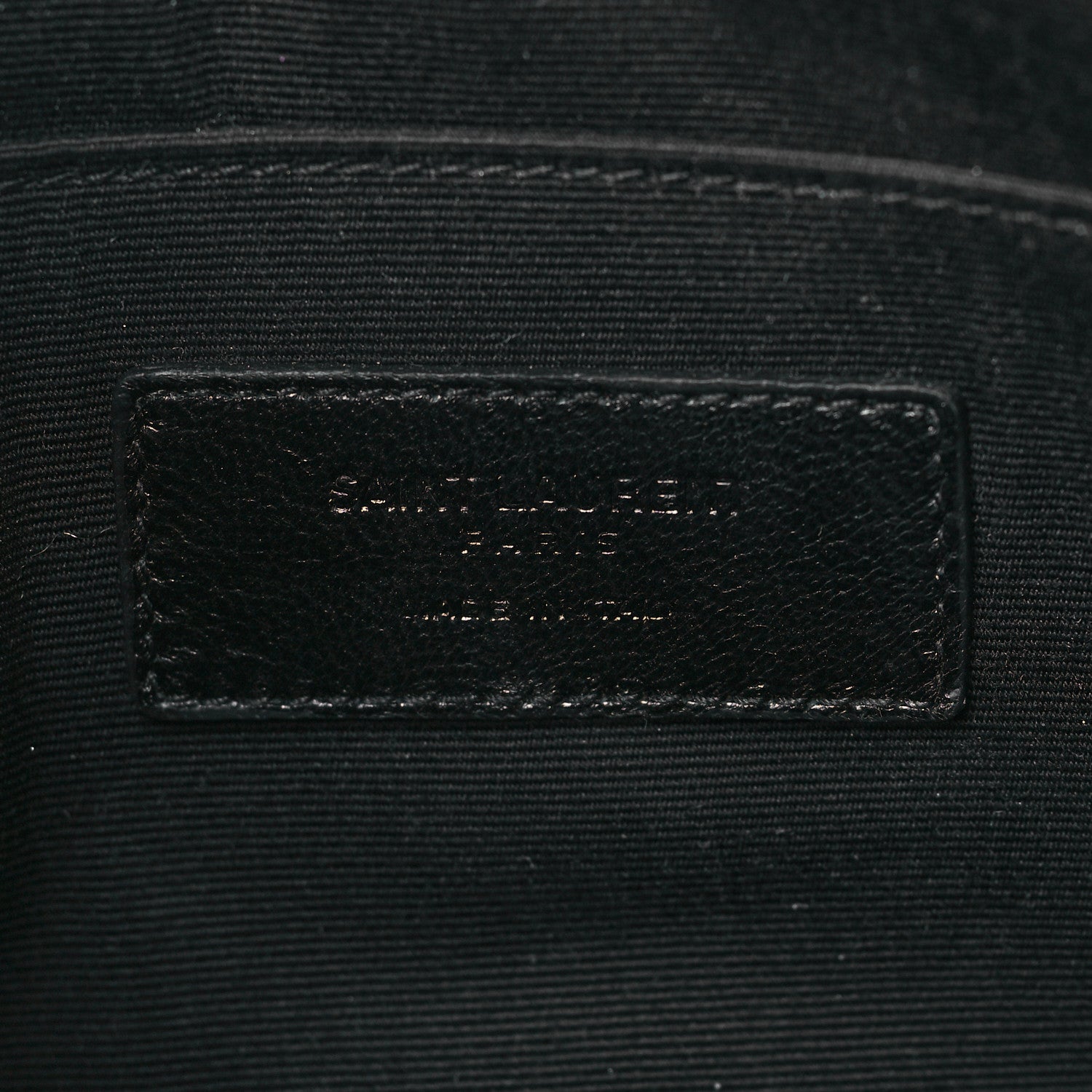 Saint Laurent Calfskin Crocodile Embossed Zip Mini Tablet Sleeve Black 6 of 10