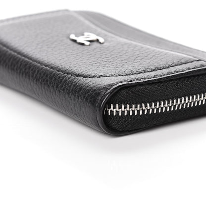 Chanel Grained Calfskin Neo Executive Zip Coin Purse Black 9 of 10