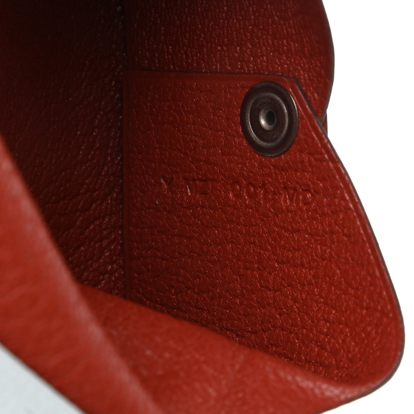 Chevre Mysore Verso Calvi Card Case Bleu Brume Brique