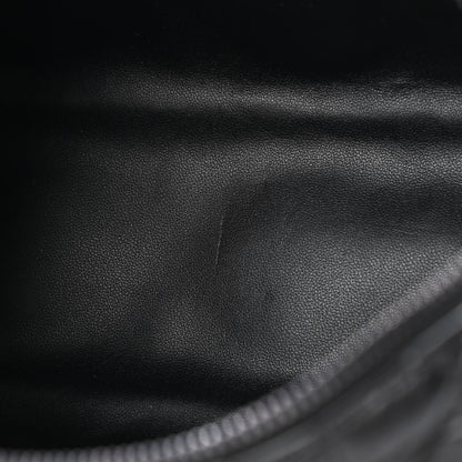 Christian Dior Calfskin Macrocannage Medium Diortravel Nomad Pouch Black 8 of 8