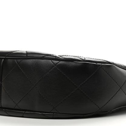 Chanel Lambskin Chain Rows Quilted Chain Hobo Black 10 of 11