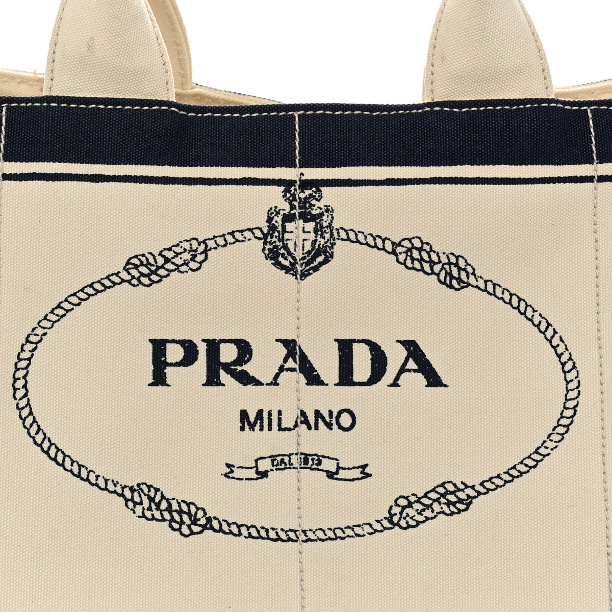 Canapa Logo Shopping Tote Grezzo Baltico