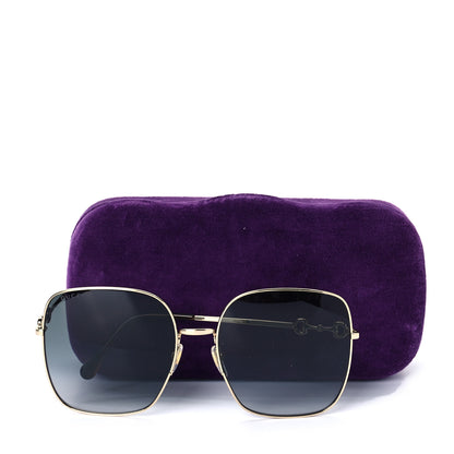 Gucci Metal Horsebit Square Frame Sunglasses GG0879S Grey 8 of 8