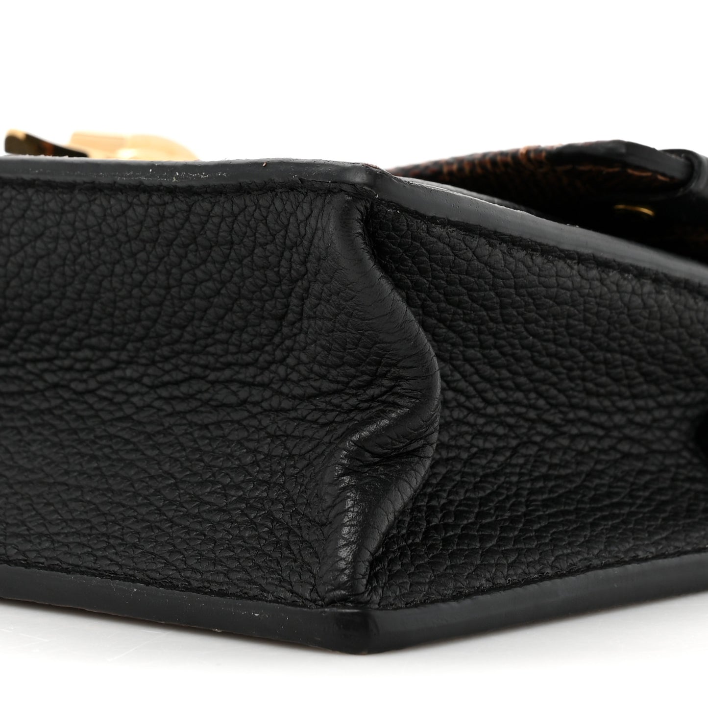 Damier Ebene Vavin Chain Wallet Black