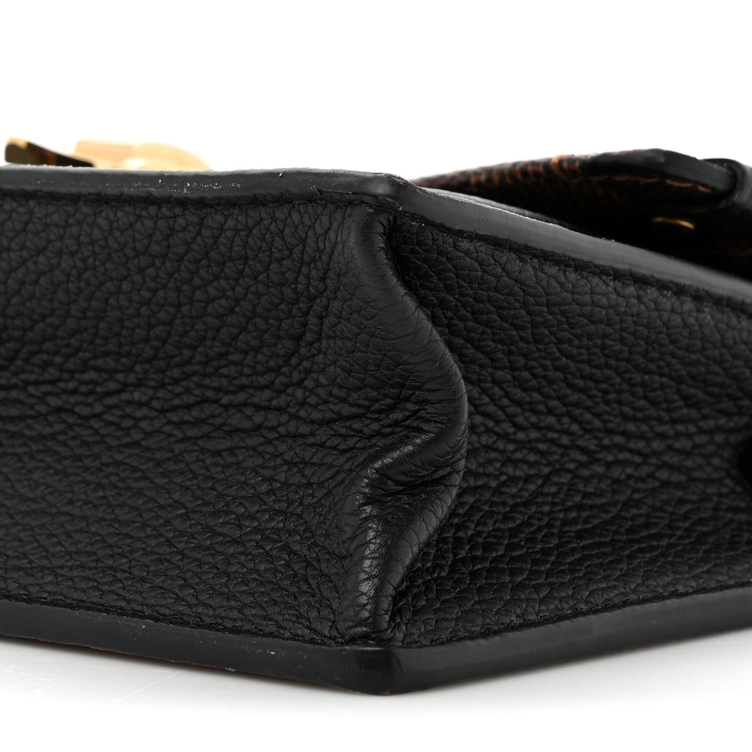 Louis Vuitton Damier Ebene Vavin Chain Wallet Black 10 of 12