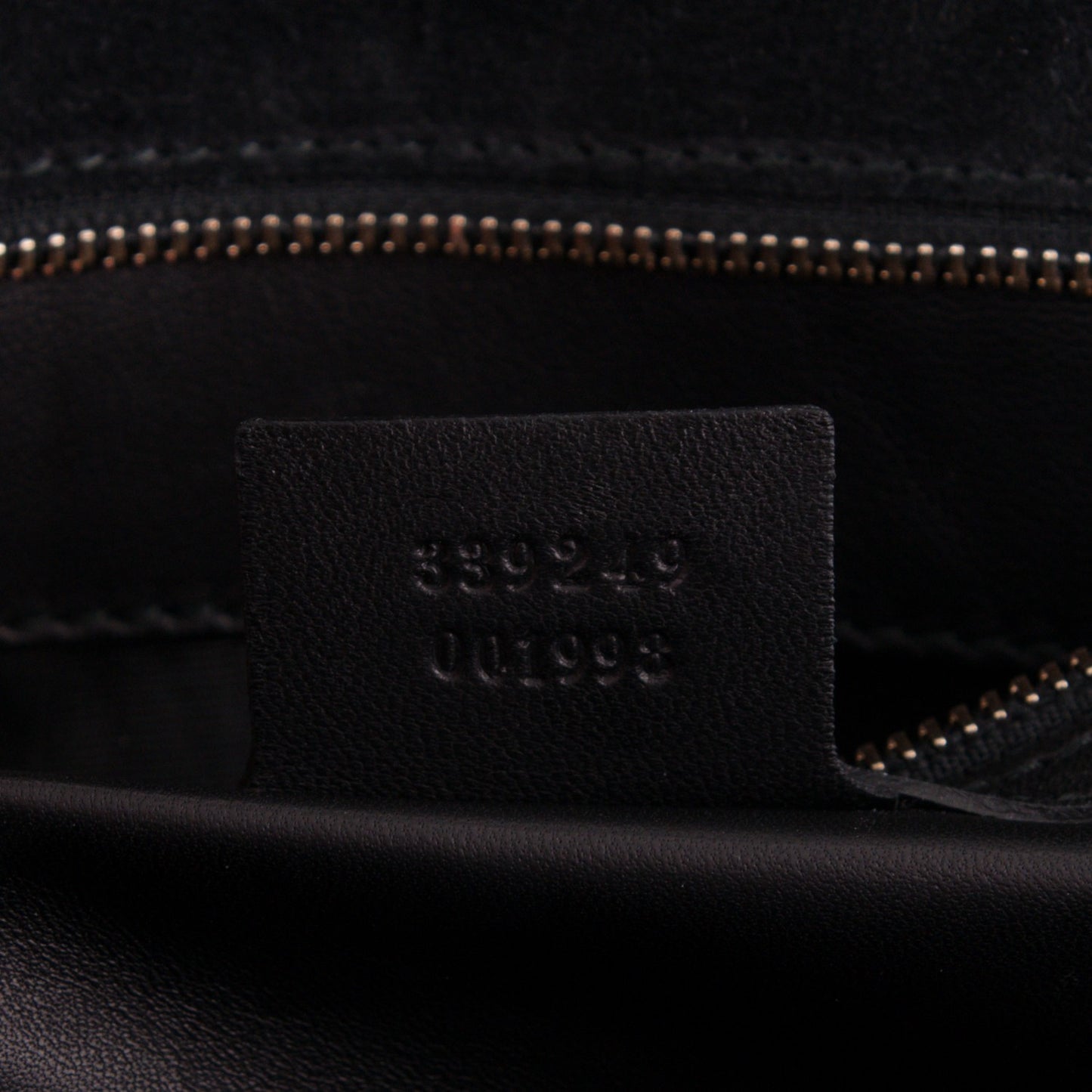 Patent Microguccissima Medium Broadway Clutch Black