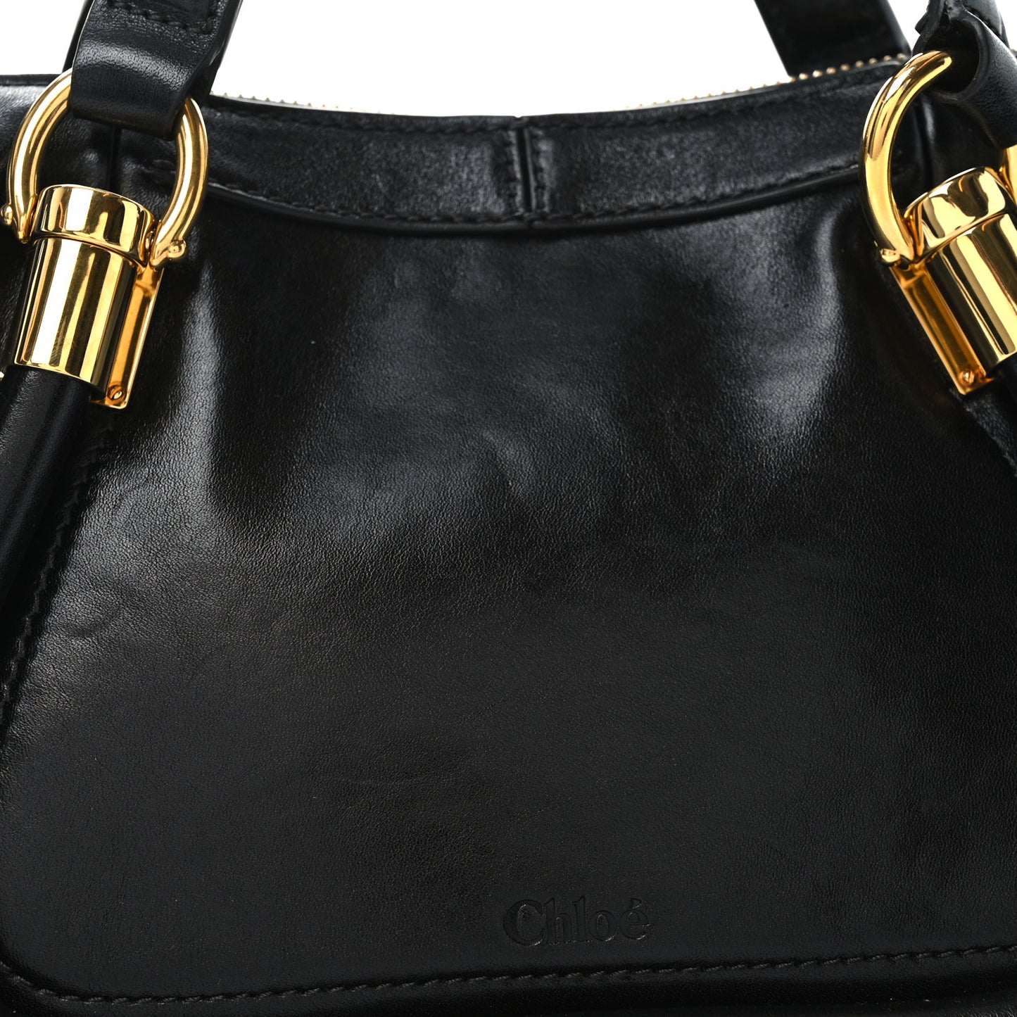 Shiny Calfskin Small Paraty 24 Black