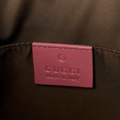 Gucci GG Supreme Monogram Blooms Large Cosmetic Case Beige Multicolor Dry Rose 6 of 14
