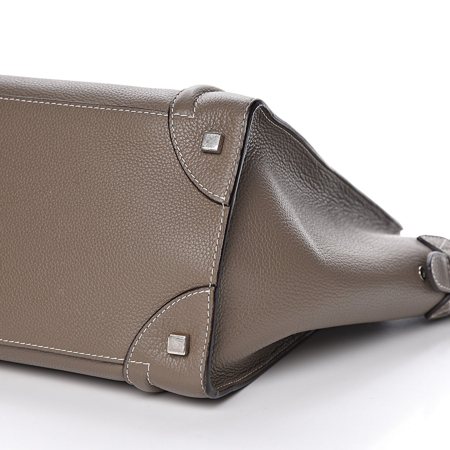 Drummed Calfskin Mini Luggage Souris