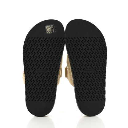 Hermes Suede Goatskin Womens Chypre Sandals 37.5 Beige Lin 6 of 8