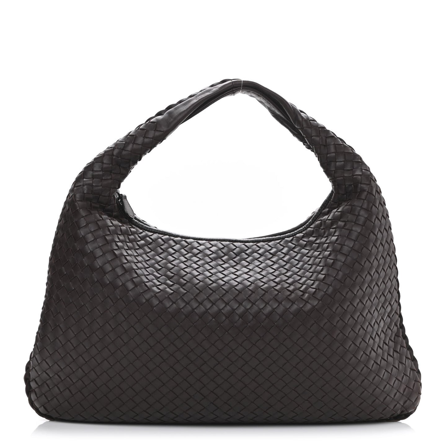 Nappa Intrecciato Large Veneta Hobo Ebano