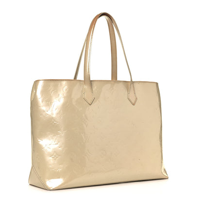 Louis Vuitton Vernis Wilshire MM Blanc Corail 3 of 24