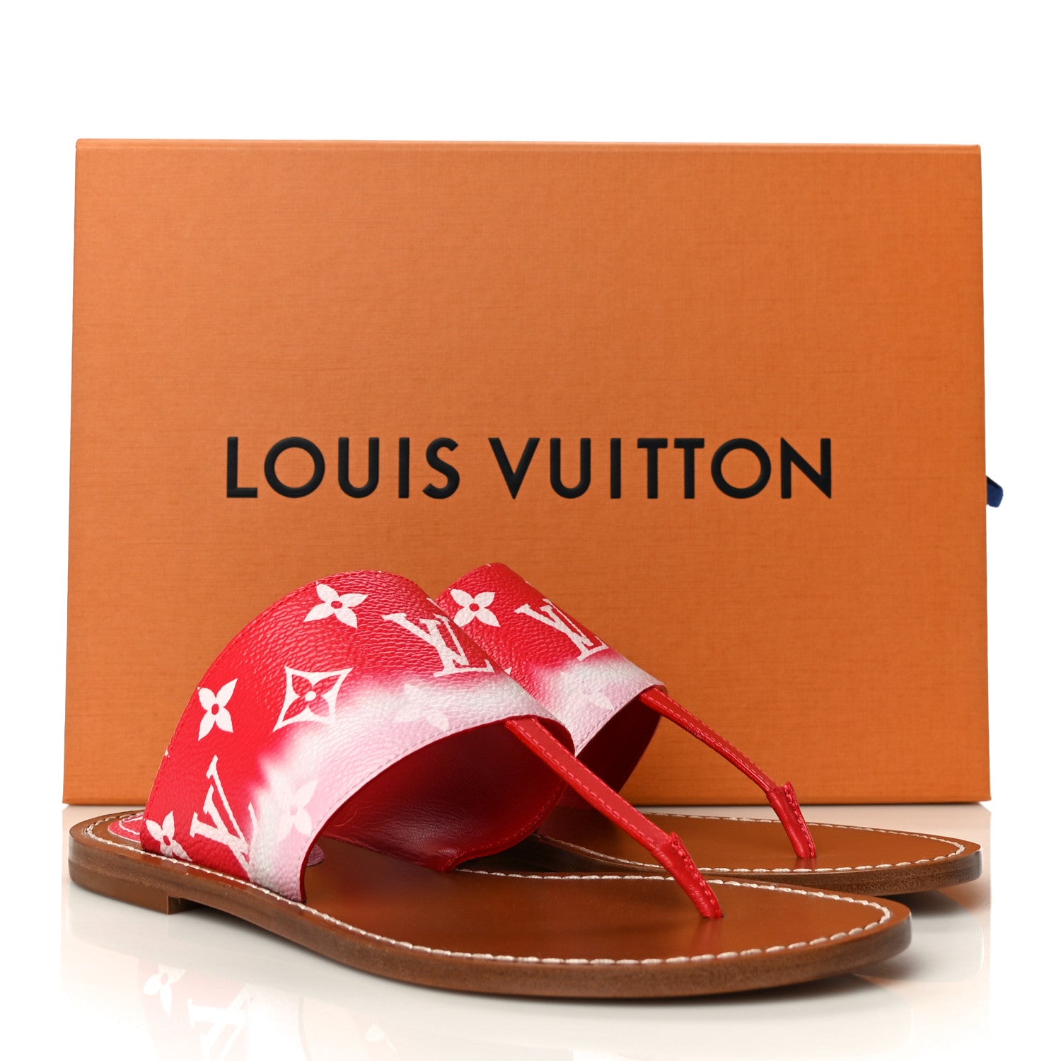 Louis Vuitton Monogram Escale Palma Sandals 36 Rouge 11 of 11