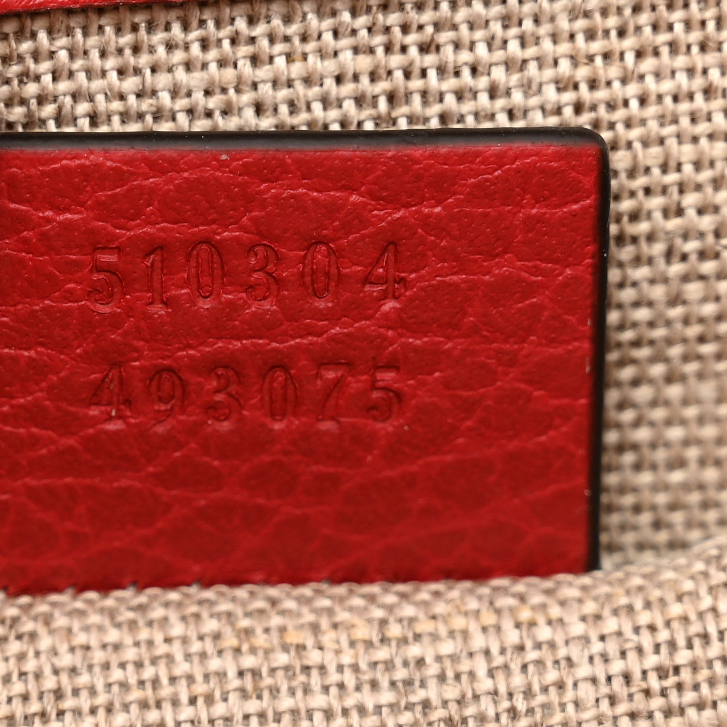 Dollar Calfskin Small Interlocking G Shoulder Bag Red