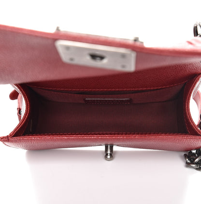 Chanel Caviar Quilted Small Boy Flap Dark Red 5 of 8