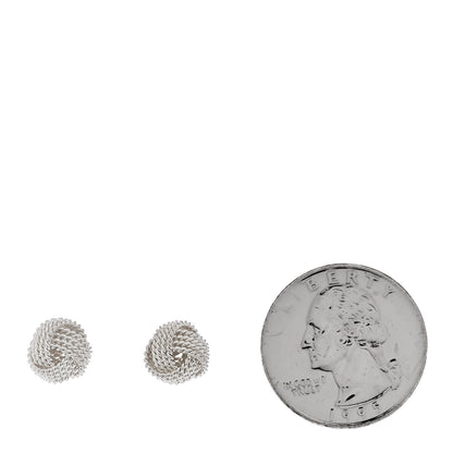 Tiffany Sterling Silver Twist Knot Earrings 2 of 4
