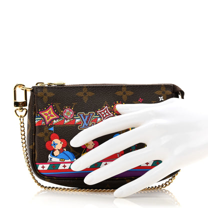 Louis Vuitton Monogram 2020 Christmas Animation Bumper Cars Mini Pochette Accessories Coquelicot 2 of 7