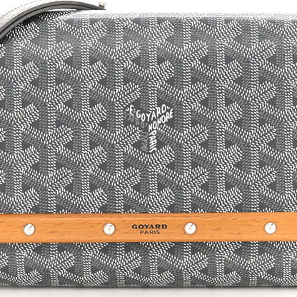 Goyard Goyardine Monte Carlo Bois Clutch With Strap Gray 7 of 12