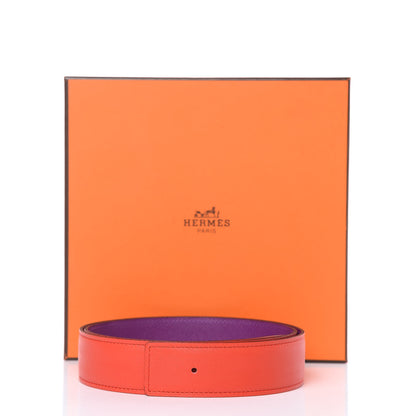 Hermes Swift Epsom 32mm Belt Strap 85 Cappucine Ultraviolet 7 of 7