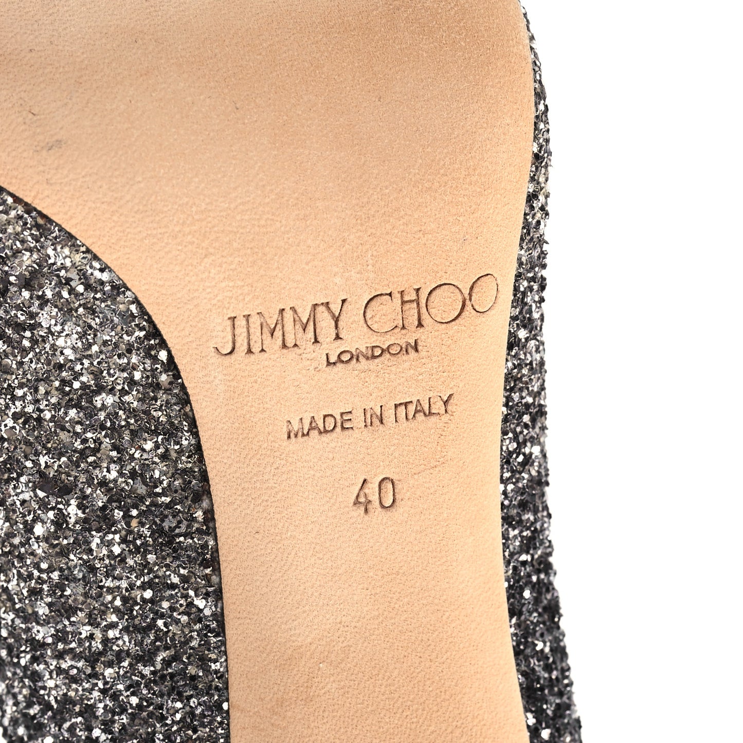Coarse Glitter Degrade Pointy Toe Romy 100 Pumps 40 Light Mocha Black