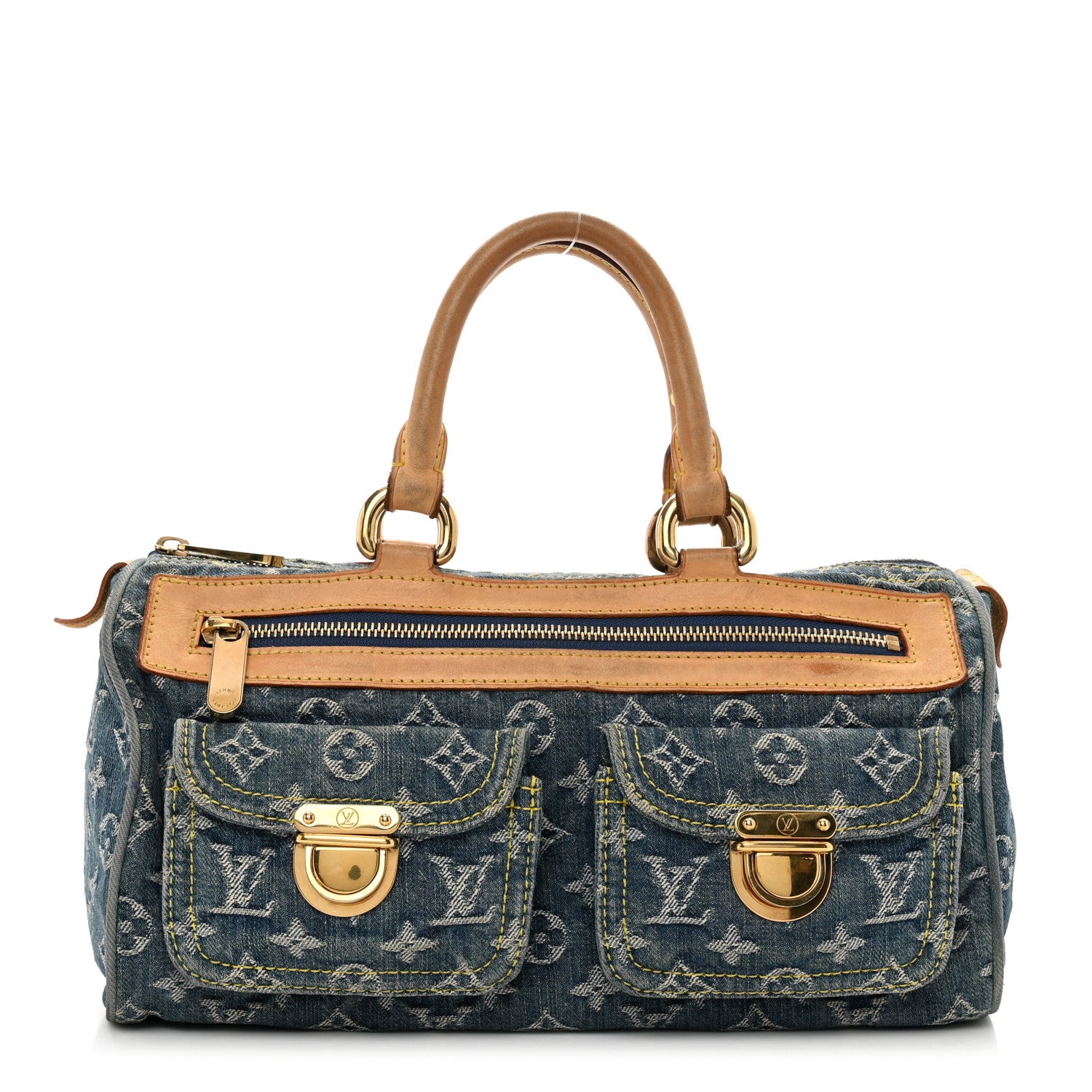 Louis Vuitton Monogram Denim Neo Speedy Blue 1 of 13