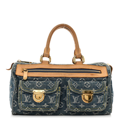 Louis Vuitton Monogram Denim Neo Speedy Blue 1 of 13