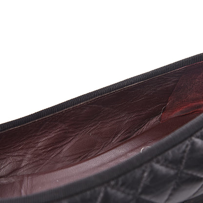 Chanel Aged Calfskin Quilted Cap Toe Ballerina Flats 40 Black 12 of 18