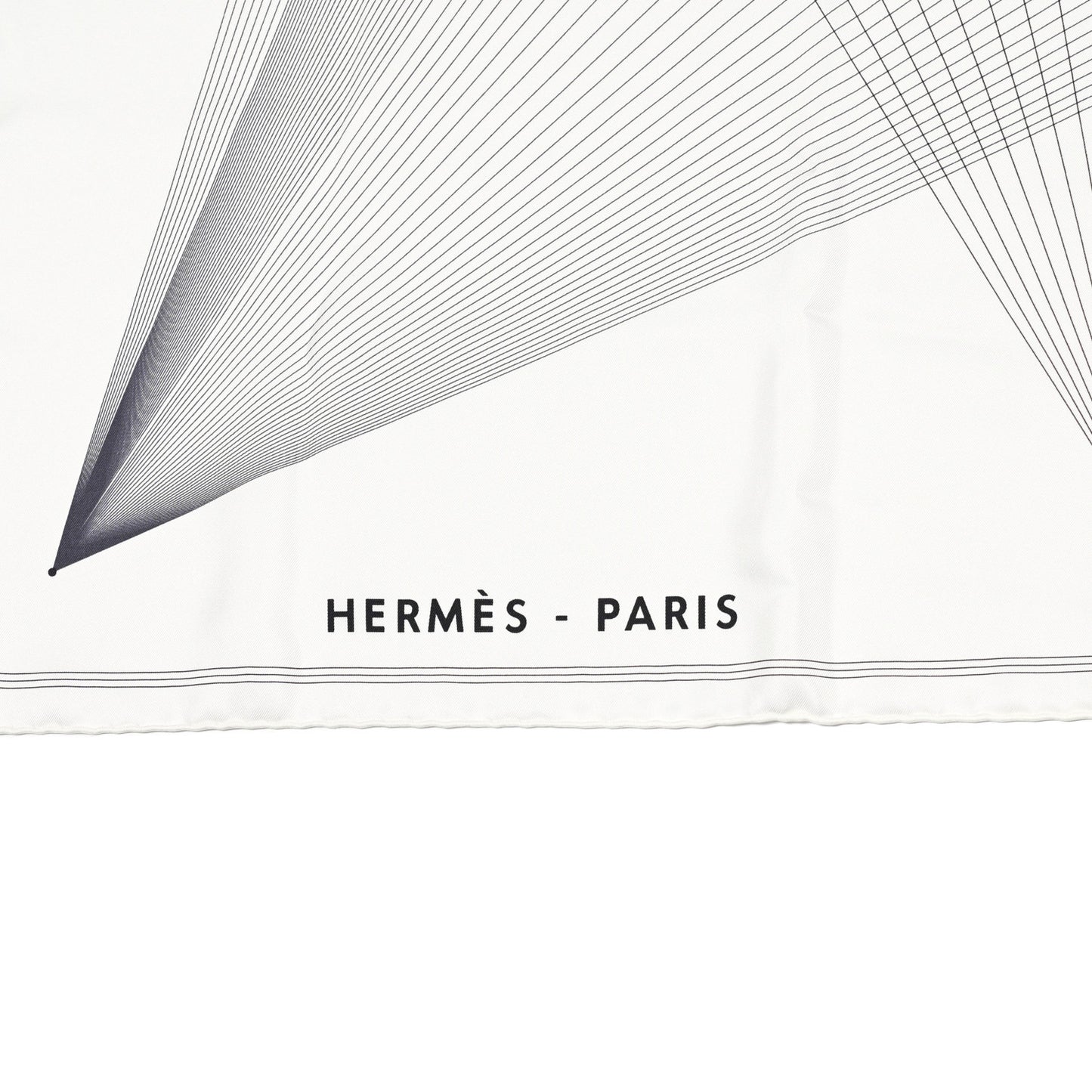 Silk Hiver H En Fil Scarf 140 White Anthracite