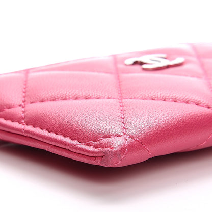 Chanel Lambskin Quilted Card Holder Fuchsia 9 of 13