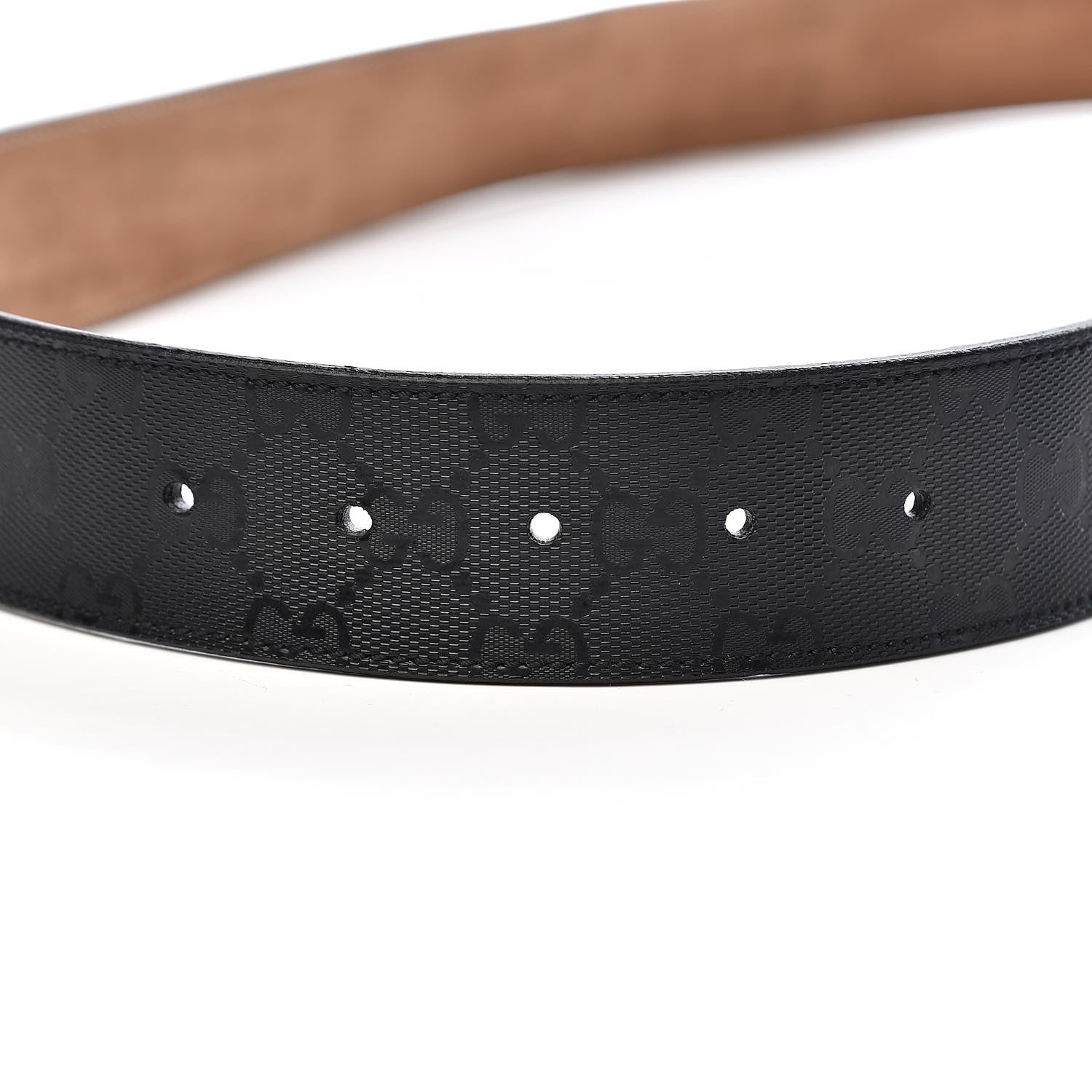 Gucci Imprime Monogram Interlocking G Belt 95 38 Black 6 of 11