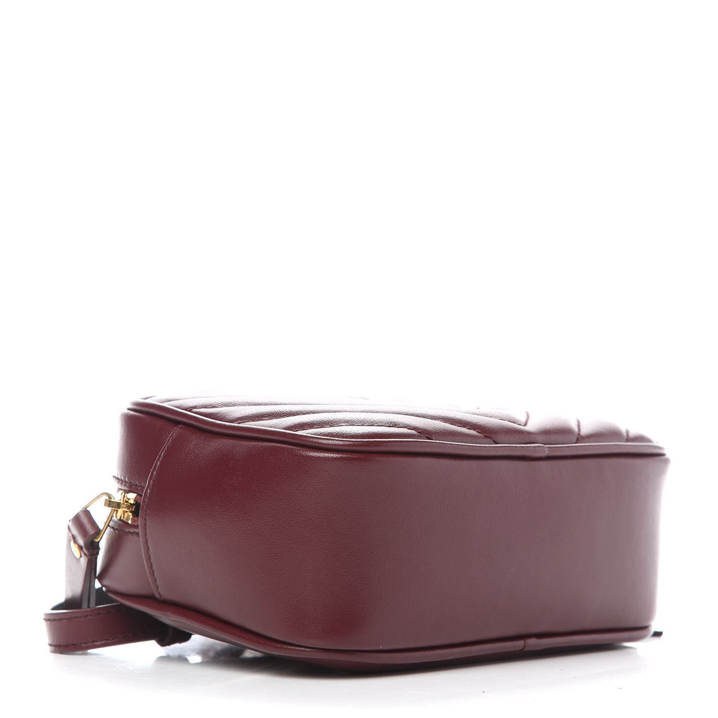 Calfskin Matelasse Monogram Lou Belt Bag Dark Legion Red