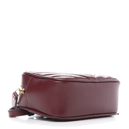 Saint Laurent Calfskin Matelasse Monogram Lou Belt Bag Dark Legion Red 4 of 9