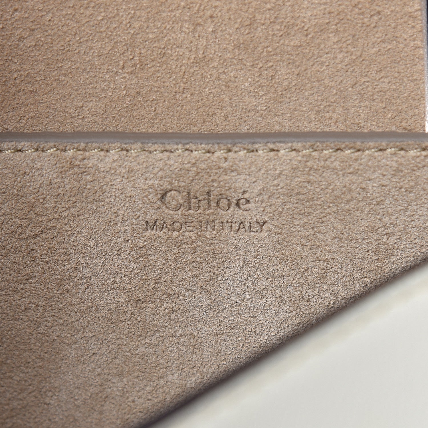 Chloe Smooth Calfskin Mini Bi-Color Drew Shoulder Bag Brown White 6 of 11