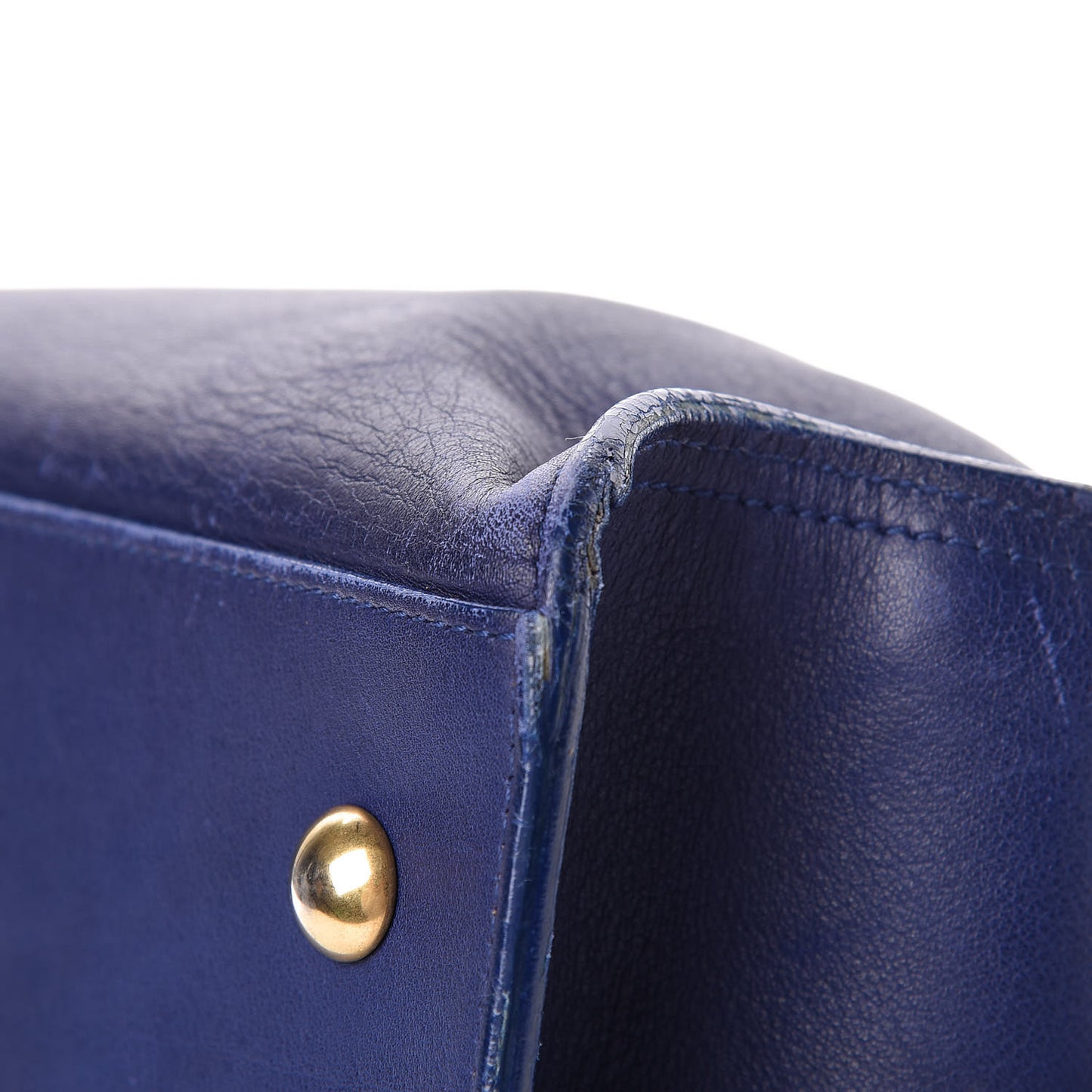 Calfskin Small Classic Y Cabas Royal Blue