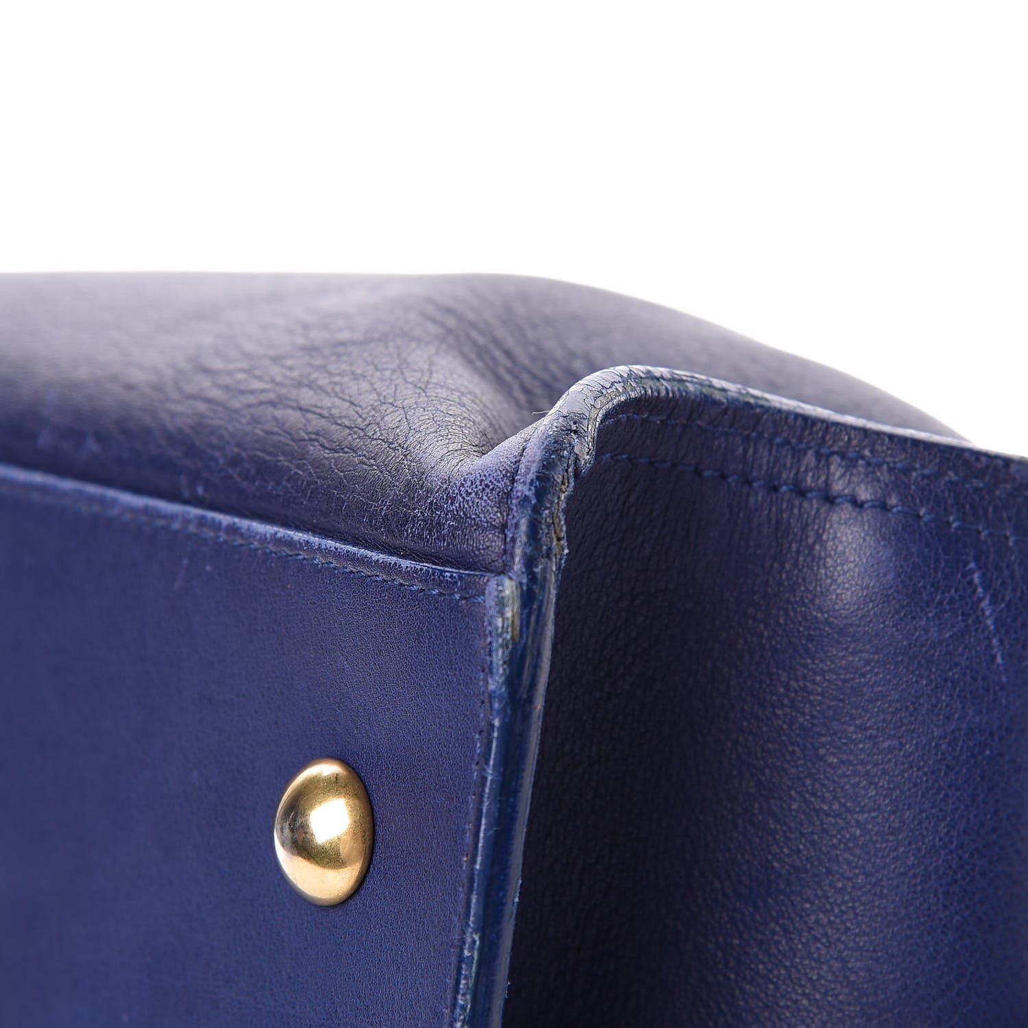 Saint Laurent Calfskin Small Classic Y Cabas Royal Blue 9 of 31