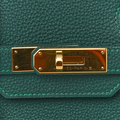 Hermes Togo Birkin 30 Malachite 20 of 23