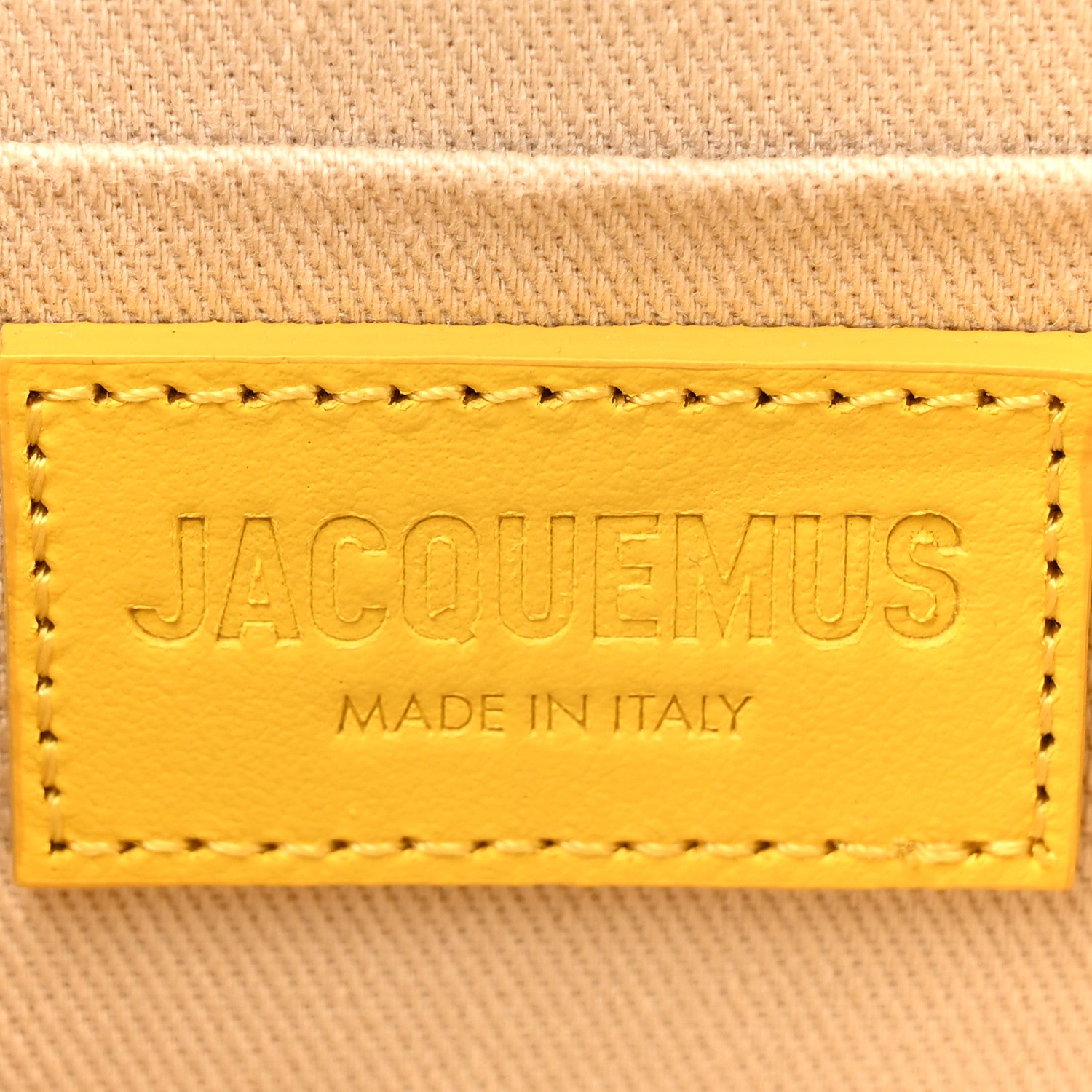 Jacquemus Smooth Calfskin Le Chiquito Long Yellow 6 of 14