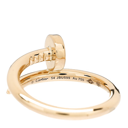 Cartier 18K Yellow Gold Juste Un Clou Ring 54 6.75 4 of 4