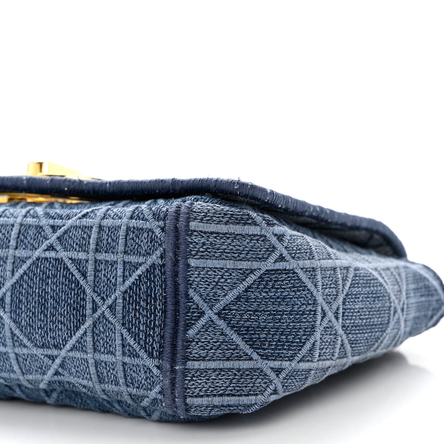 Christian Dior Denim Cannage Small Caro Bag Blue 8 of 8
